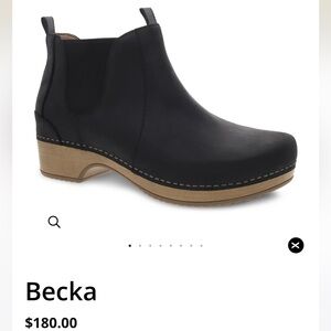 Dansko Becka Black Oiled Pull Up Boots - Size 38